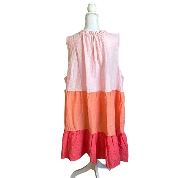 St. John's Bay Colorblock Sun Dress Women's Size 3X Multicolored NWT - Picture 4 of 17